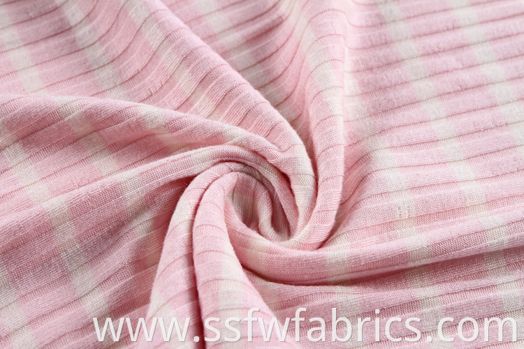 Rib Fabric Custom Pink Soft